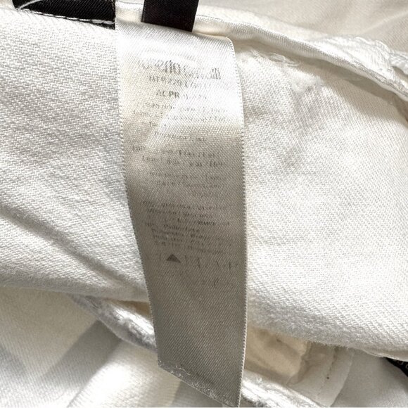 Roberto Cavalli White Linen Cropped Pants size 44IT (US 8) - Picture 6 of 6